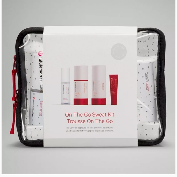 Lululemon-Travel Set/Dry Shampoo/Deodorant/Face moisturizer/Basic Balm/NW